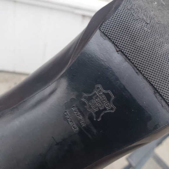 Robert Clergerie x Barneys Pumps Brown Leather Round Toe Block Heel 8.5 - Picture 12 of 12